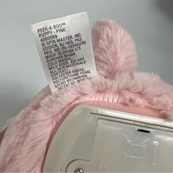 Peek-a-Boo Furry Friends Animated Peek-a-Boo Puppy Plush, Pink toy - Picture 6 of 10